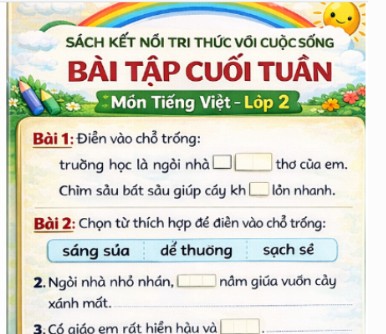 Bài Tập Cuối Tuần Tiếng Việt Lớp 2 Sách Kết Nối Tri Thức (Có Đáp Án)​