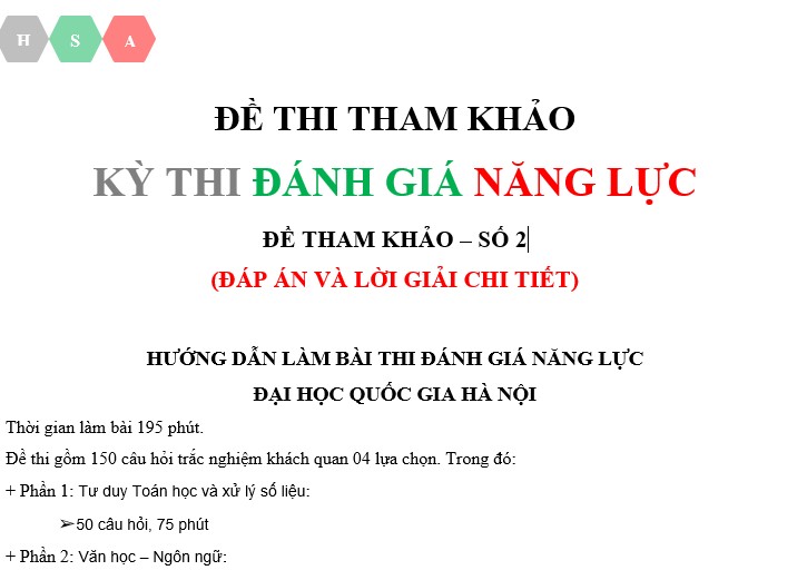 Đề luyện tập thi thử ĐGNL ĐHQG HN 2026 - Địa Lí - Có lời giải - Đề 2