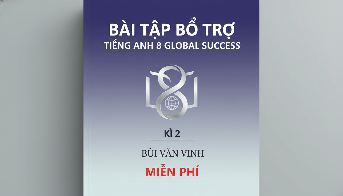 Bài tập bổ trợ tiếng anh 8 global success kì 2 - Bùi Văn Vinh - Miễn phí