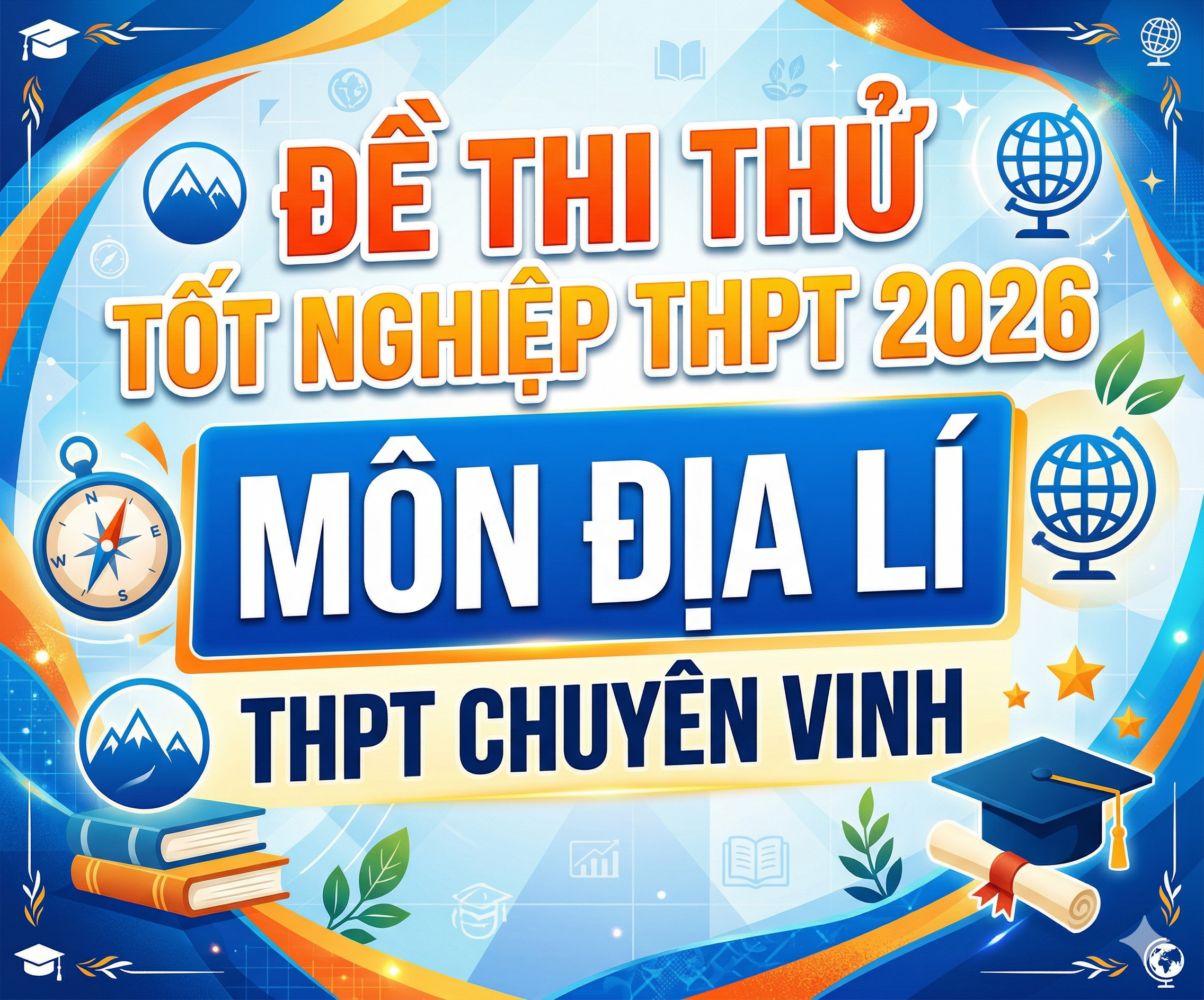 22. Đề thi thử Tốt nghiệp THPT 2026 - Môn Địa lí - Trường THPT Chuyên ĐH Vinh