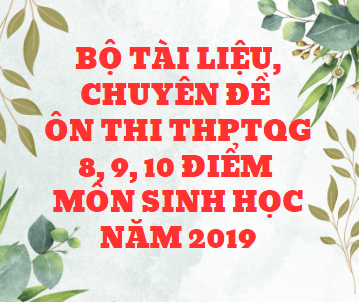 (Word) Bộ tài liệu, chuyên đề ôn thi THPTQG 8, 9, 10 điểm môn Sinh Học 2019