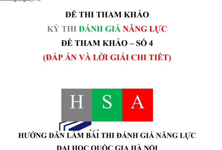 Luyện tập thi thử ĐGNL ĐHQG HN - 2026 - Tiếng Anh - Đề 4 - có lời giải